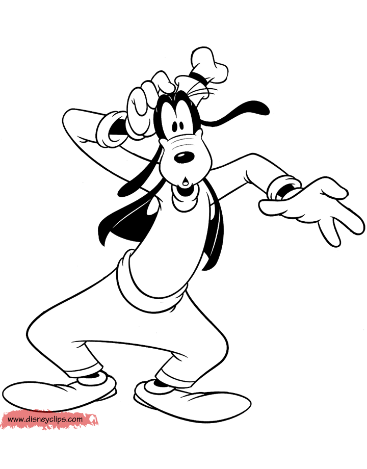 Disney Goofy Printable Coloring Pages | Disney Coloring Book