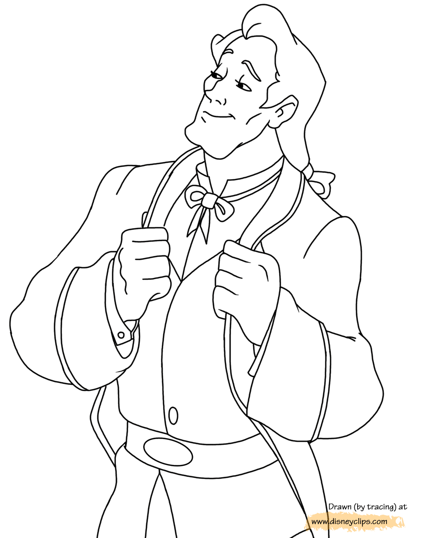 Gaston Coloring Pages Coloring Pages