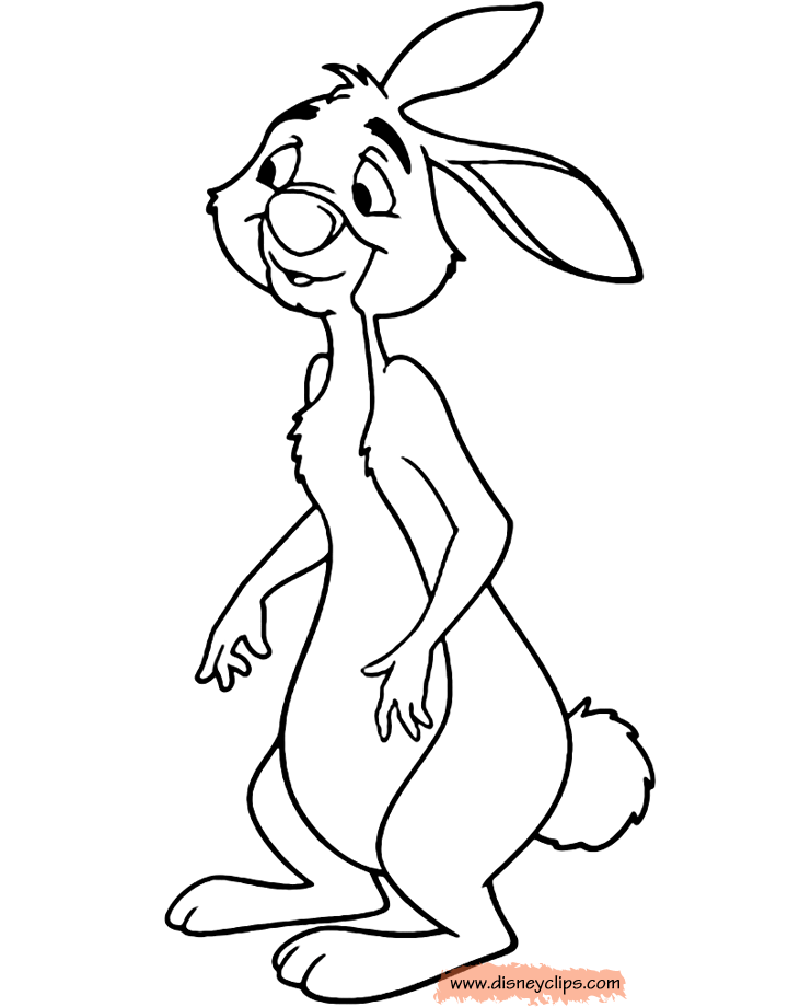 rabbit from winnie the pooh coloring pages - photo #10