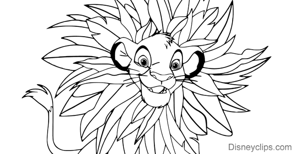 lion king coloring book pages