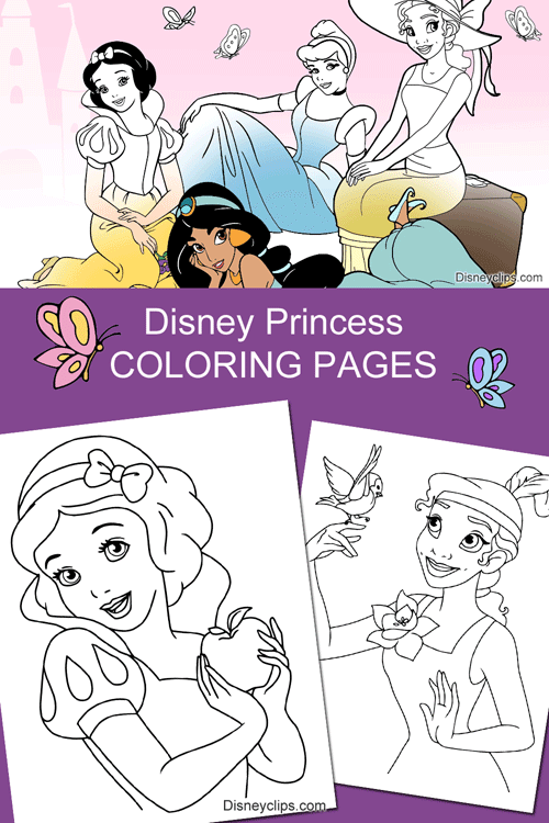 Free Printable Disney Princess Coloring Pages in pdf