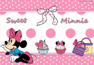 Sweet Minnie Mouse tablet wallpaper