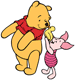 Pooh, Piglet, rubber ducky