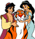 Aladdin, Rajah, Jasmine