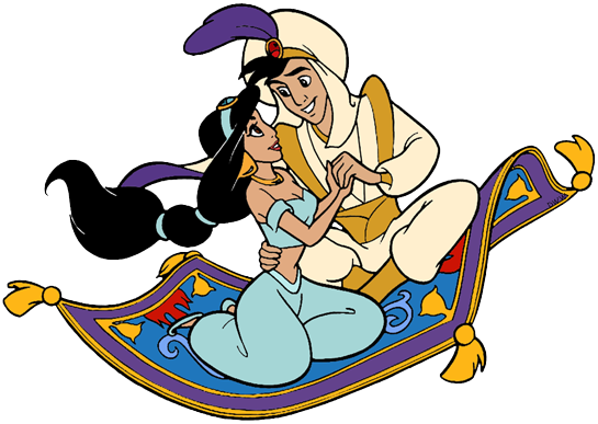 Aladdin & Jasmine Clip Art (PNG Images) | Disney Clip Art Galore