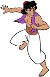 Aladdin sliding down