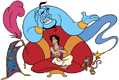 Aladdin, Genie, Abu, Carpet