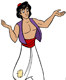 Aladdin shrugging