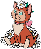 Alice's kitten Dinah
