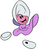 Oyster running happily