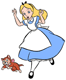 Alice, Dinah running