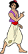 Aladdin pointing