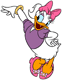 Daisy wearing ponytail