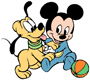Baby Pluto, Mickey