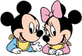 Baby Mickey, baby Minnie