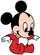 Baby Mickey in red