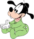 Baby Goofy clapping his hands