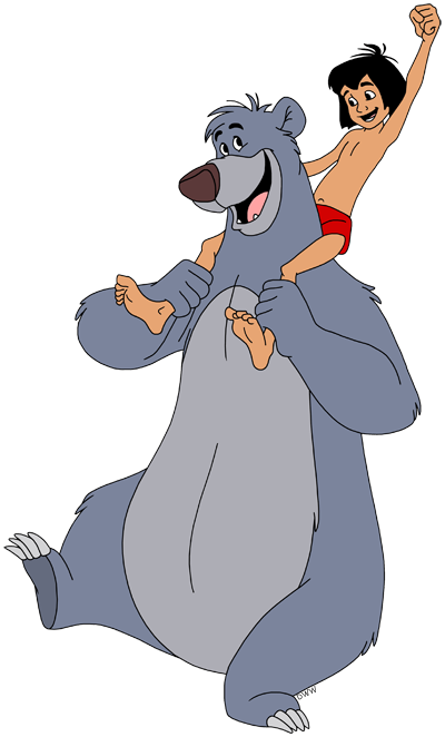 Mowgli Y Baloo De Disney Dibujos Para Colorear Kulturaupice