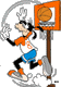 Playing basketball