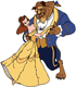Belle and Beast dancing