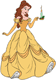 Belle holding a Christmas candle