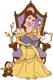 Belle, Chip, Mrs. Potts, Lumiere, Cogsworth