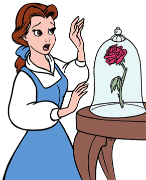 Belle by the enchanted rose