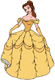 Belle showing off her ballgown