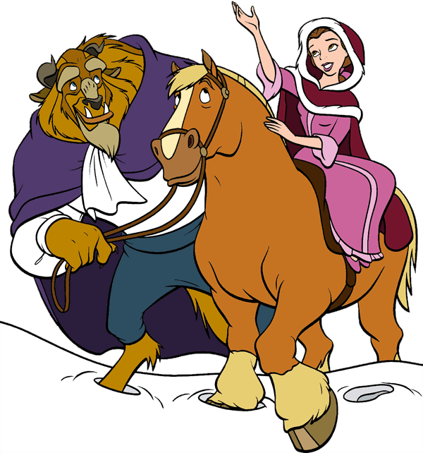 Beauty and the Beast Group Clip Art 2 | Disney Clip Art Galore