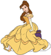 Belle sitting down