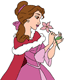 Belle smelling flower
