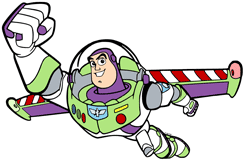 Buzz Lightyear flying