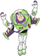 Buzz Lightyear flying up