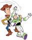Woody using Buzz's karate chop
