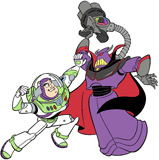 Zurg & Buzz fighting