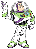 Buzz Lightyear waving