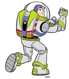 Buzz Lightyear back view