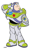 Buzz Lightyear saluting