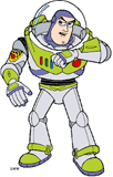 Buzz Lightyear talking to his wrist communicator