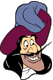 Captain Hook's face