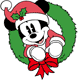 Classic Mickey in wreath