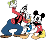 Classic Mickey, Donald, Goofy