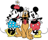 Classic Mickey, Minnie, Pluto