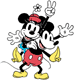 Classic Mickey, Minnie posing
