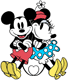 Classic Mickey, Minnie back to back