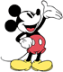 Mickey Mouse holding out his hand