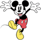 Classic Mickey Mouse cheering
