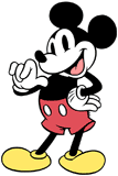 Classic Mickey Mouse posing