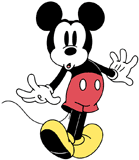 Surprised Classic Mickey Mouse