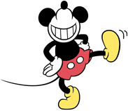 Classic Mickey Mouse posing